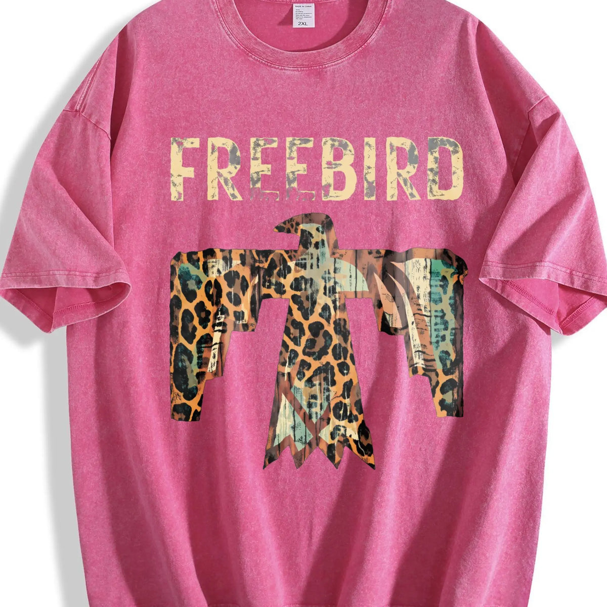 Women's Oversized Western Thunderbird T-Shirt, Loose Fit Shirts, Boyfriend Style Concert Top, Women's Clothes, Streetwear, Tops For Women