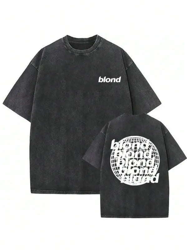 Men Shirts Men'S Oversized Graphic T-Shirt, Washed Rapper, Frank Channel, Orange, Ocean, Blonde, Hip Hop, Fashion Streetwear, Vintage Men Clothesy2k,Vintage,Streetwear Christmas Thanksgiving gift,Cyber Monday